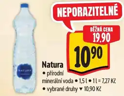 Albert Natura přírodní minerální voda nabídka