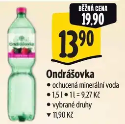 Albert Ondrášovka ochucená minerální voda nabídka