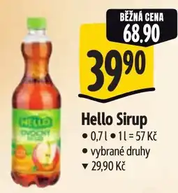Albert Hello Sirup nabídka