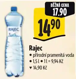 Albert Rajec přírodní pramenitá voda nabídka