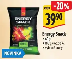 Albert Energy Snack nabídka