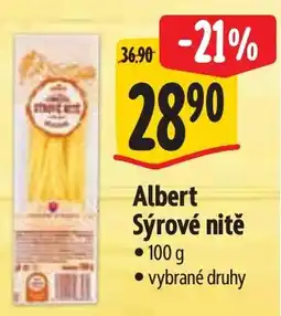 Albert Albert sýrové nitě nabídka