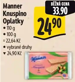 Albert Manner Knuspino Oplatky nabídka