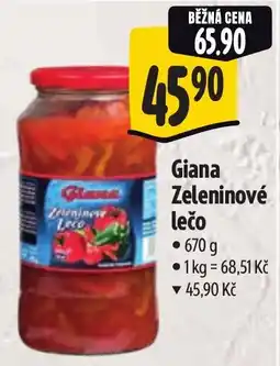 Albert Giana zeleninové lečo nabídka