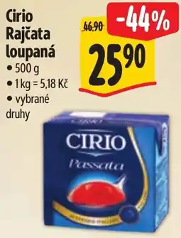 Albert Cirio rajčata loupaná nabídka