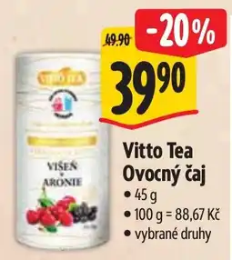 Albert Vitto Tea Ovocný čaj nabídka