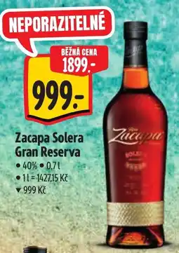Albert Zacapa Solera Gran Reserva nabídka