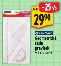Albert centropen Geometrická sada pravítek nabídka