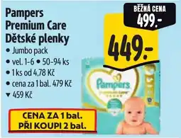 Albert Pampers Premium Care Dětské plenky nabídka