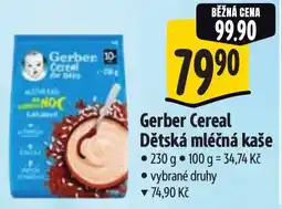 Albert Gerber Cereal Dětská mléčná kaše nabídka