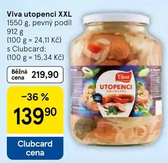 Tesco Viva utopenci xxl nabídka