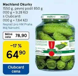 Tesco Machland Okurky nabídka