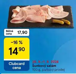 Tesco Šunkový salám nabídka