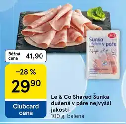 Tesco Le & Co Shaved Šunka dušená v páře nabídka