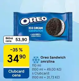 Tesco Oreo zmrzlina nabídka