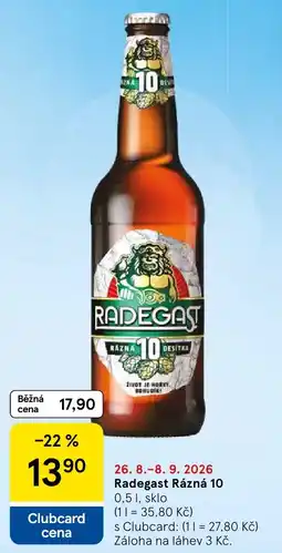 Tesco Radegast Rázná 10 nabídka