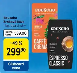 Tesco Eduscho zrnková káva nabídka