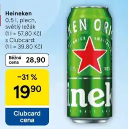 Tesco Heineken světlý ležák nabídka