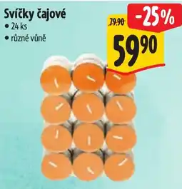 Albert Svíčky čajové nabídka