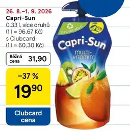 Tesco Capri-Sun multi-vitamin nabídka