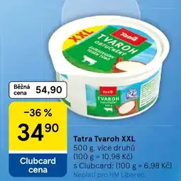 Tesco Tatra Tvaroh XXL nabídka