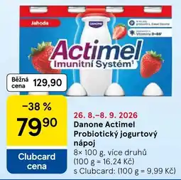 Tesco Danone Actimel nabídka