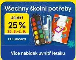 Tesco Všechny školní potřeby nabídka