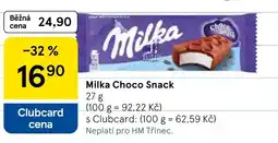 Tesco Milka Choco Snack nabídka