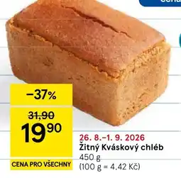 Tesco Žitný Kváskový chléb nabídka
