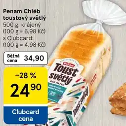 Tesco Penam Chléb toustový světlý nabídka