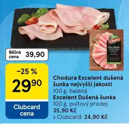 Tesco Chodura Excelent dušená šunka nejvyšší jakosti nabídka