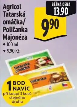 Albert Agricol tatarská omáčka poličanka majonéza nabídka