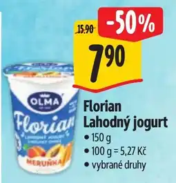 Albert Olma Florian Lahodný jogurt nabídka
