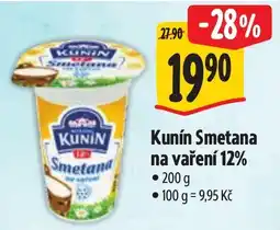 Albert Kunín Smetana na vaření 12% nabídka