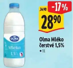 Albert Olma Mléko čerstvé 1,5% nabídka