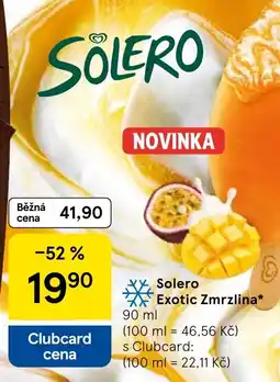 Tesco Solero Exotic Zmrzlina nabídka