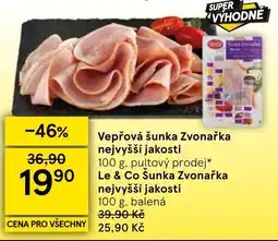 Tesco Le & Co šunka Zvonařka nabídka