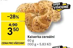 Tesco Kaiserka cereální nabídka