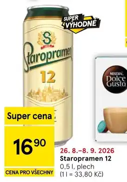 Tesco Staropramen 12 nabídka