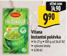 Albert Vitana instantní polévka nabídka
