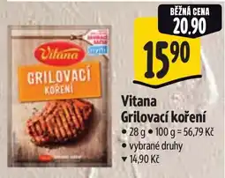 Albert Vitana Grilovací koření nabídka