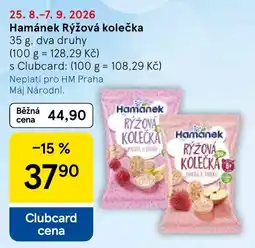 Tesco Hamánek rýžová kolečka nabídka