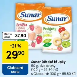 Tesco Sunar Dětské křupky nabídka