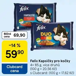 Tesco Felix kapsičky pro kočky nabídka