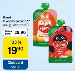 Tesco Hami ovocný příkrm nabídka
