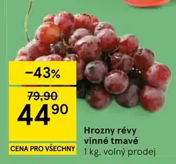 Tesco Hrozny révy vinné tmavé nabídka