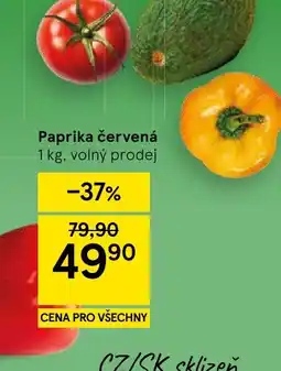 Tesco Paprika červená nabídka