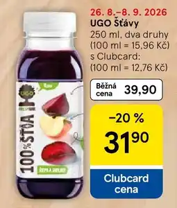 Tesco Ugo šťávy nabídka