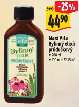 Albert Maxi Vita Bylinný elixír průduškový nabídka