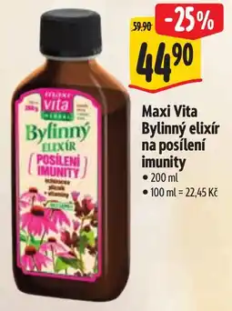Albert Maxi Vita Bylinný elixír na posílení imunity nabídka